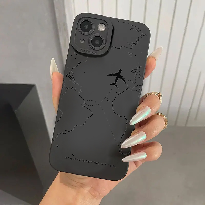 Samsung Galaxy S24 - Etui na telefon inspirowane trasami lotniczymi